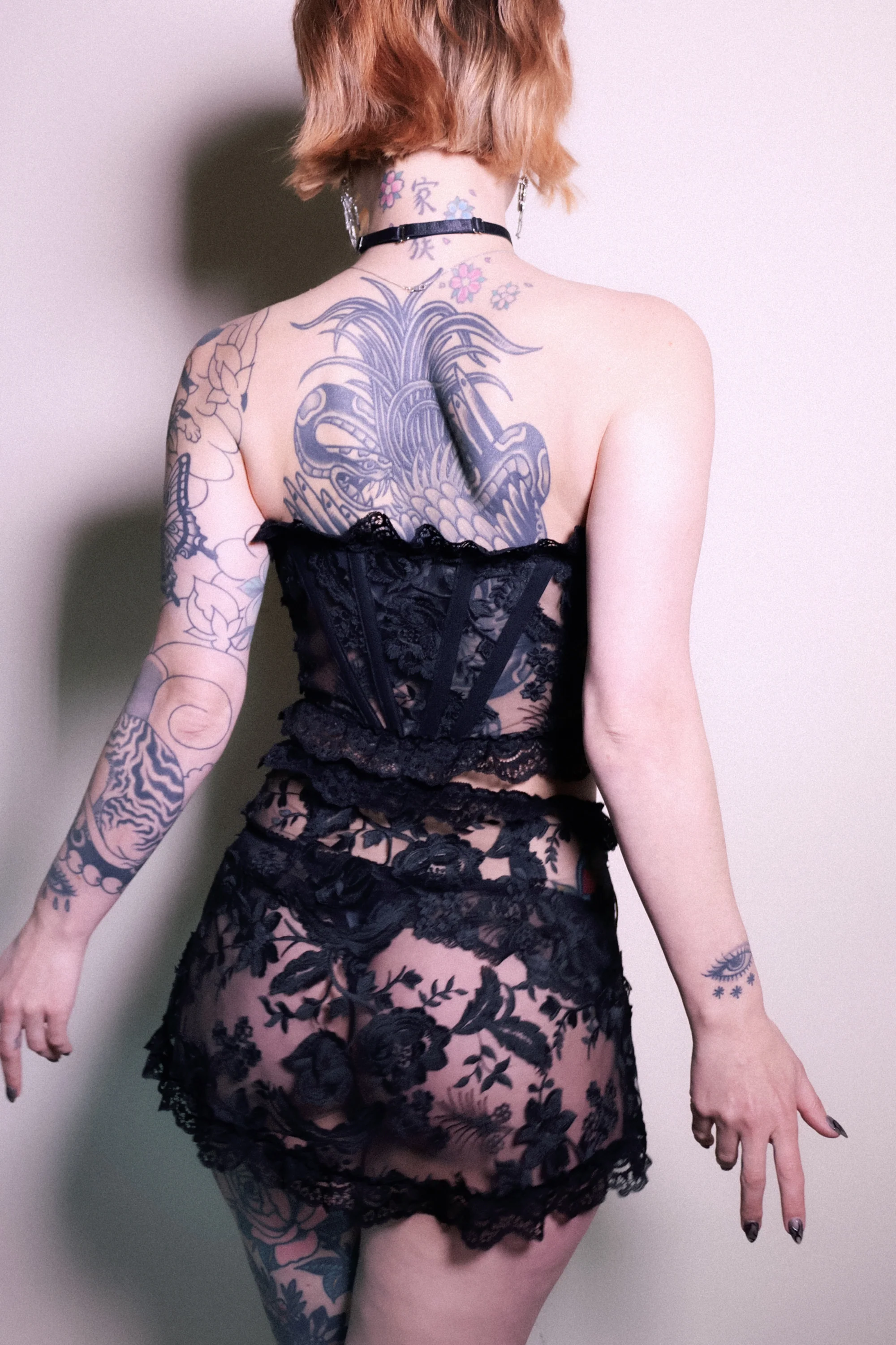 Luella Corset Black Hex Lace - Image 7