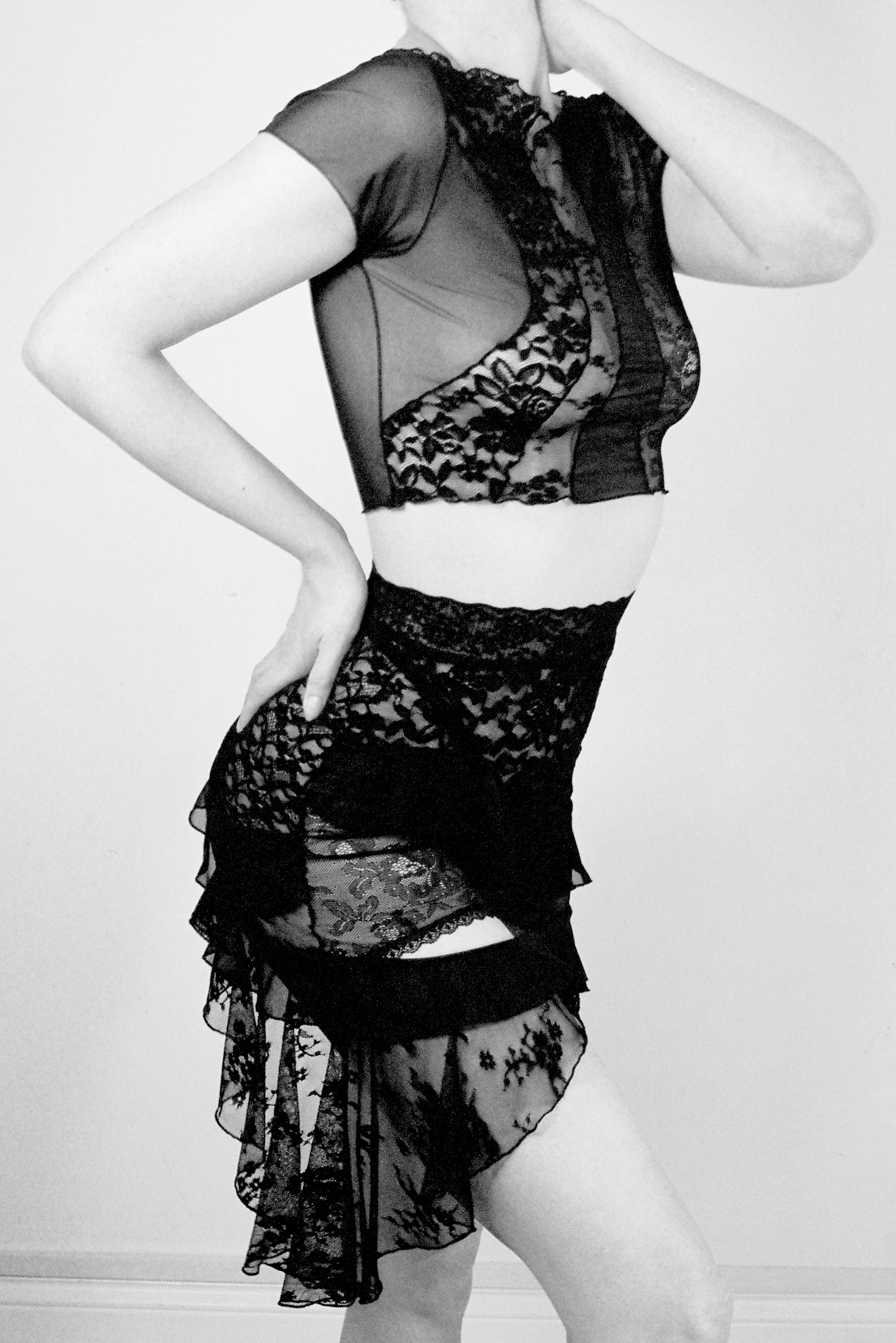 Vera Baby T Mystery Patchwork Lace & Mesh - Image 4